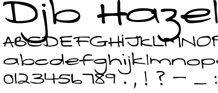 DJB HAZELNUT font